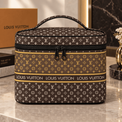 Louis Vuitton | Two-Tone Monogram Stripe Cosmetic Bag Fall 2026 Collection