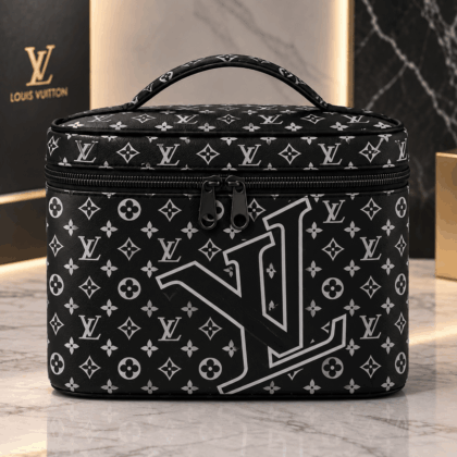 Louis Vuitton | Silver Giant Monogram Cosmetic Bag Fall 2026 Collection