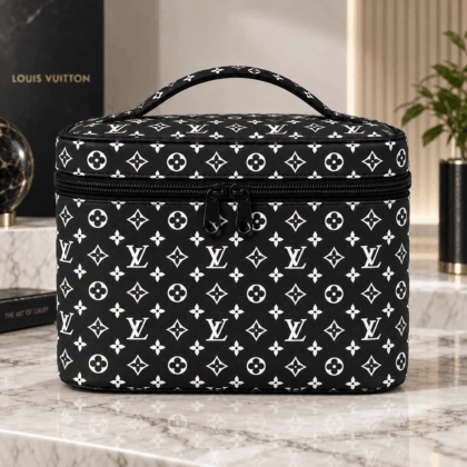 Louis Vuitton | Monochrome Monogram Print Cosmetic Bag Fall 2026 Collection