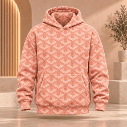 Coral Chevron Monogram Hoodie Pattern 2026 Collection