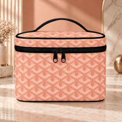 Coral Signature Chevron Cosmetic Bag Pattern 2026 Collection