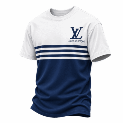 Louis Vuitton | Navy Logo Stripe T-Shirt Fall 2026 Collection