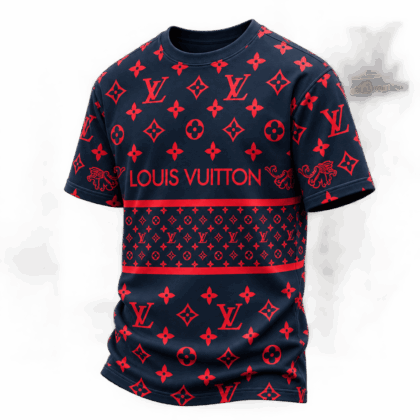 Louis Vuitton | Crimson Monogram Stripe T-Shirt Fall 2026 Collection