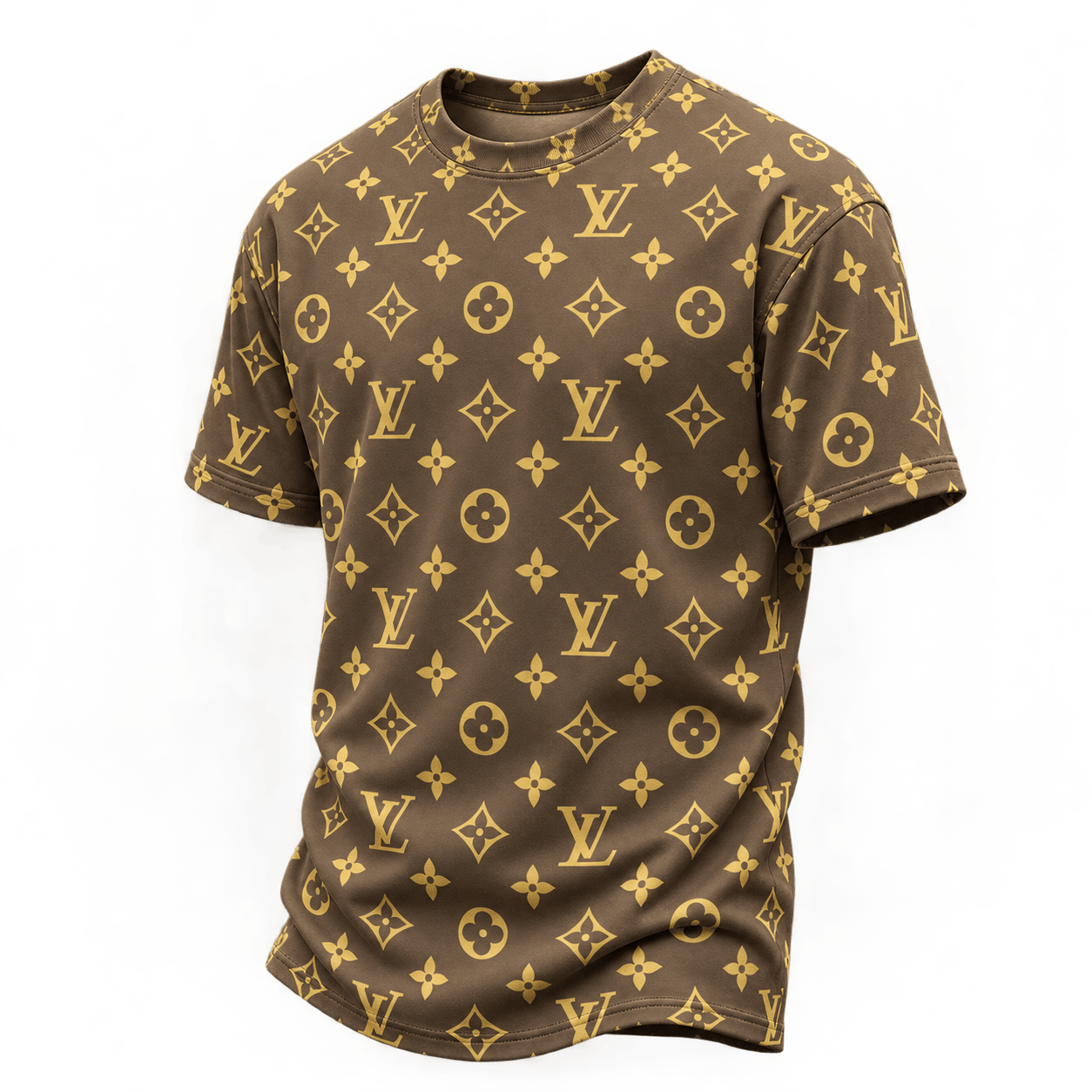 Louis Vuitton | Classic Gold Monogram Print T-Shirt Winter 2026 Collection