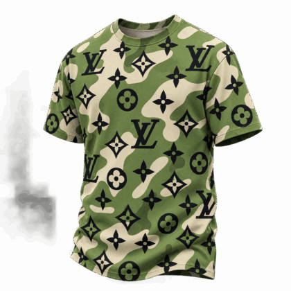 Louis Vuitton | Monogram Camouflage Print T-Shirt Winter 2026 Collection