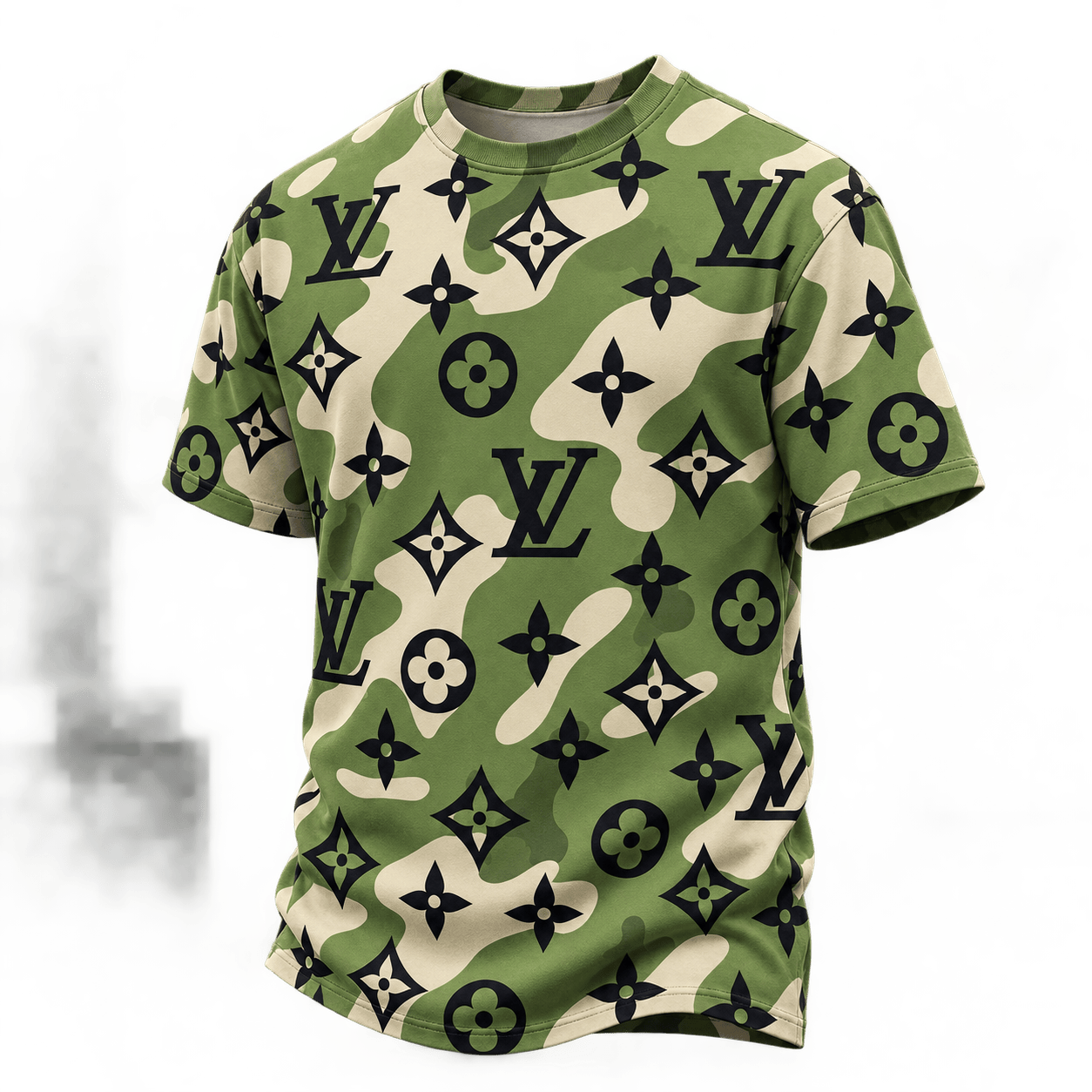 Louis Vuitton | Monogram Camouflage Print T-Shirt Winter 2026 Collection