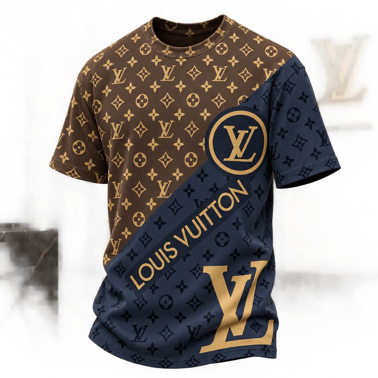 Louis Vuitton | Two-Tone Diagonal Monogram T-Shirt Fall 2026 Collection