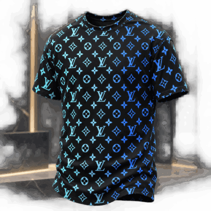 Louis Vuitton | Blue Gradient Monogram T-Shirt Winter 2026 Collection