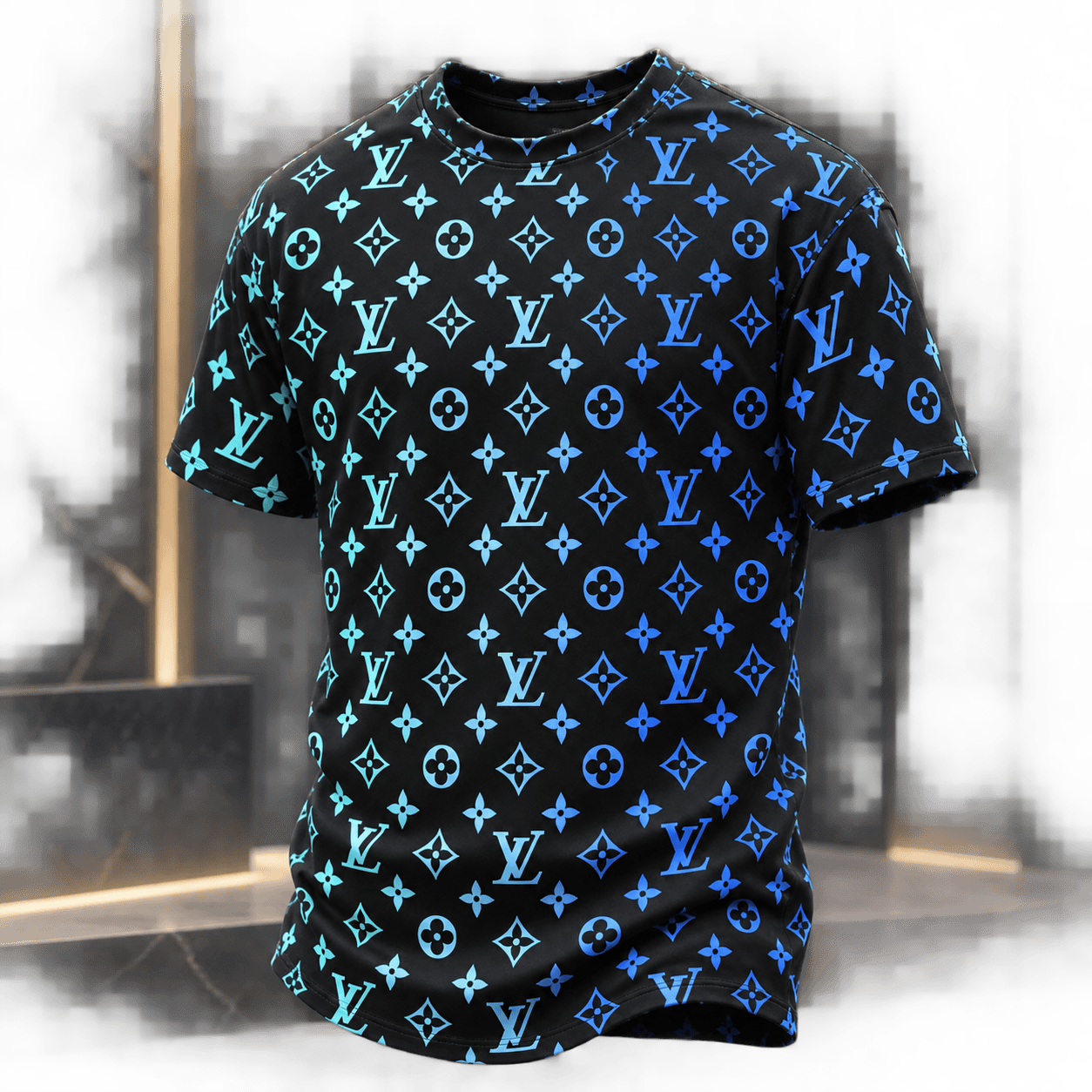 Louis Vuitton | Blue Gradient Monogram T-Shirt Winter 2026 Collection