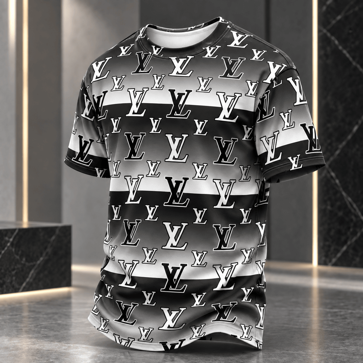 Louis Vuitton | Monogram Gradient Stripe T-Shirt Winter 2026 Collection