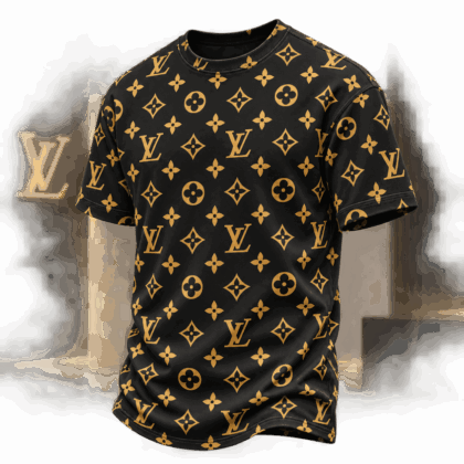 Louis Vuitton | Golden Monogram Print T-Shirt Winter 2026 Collection