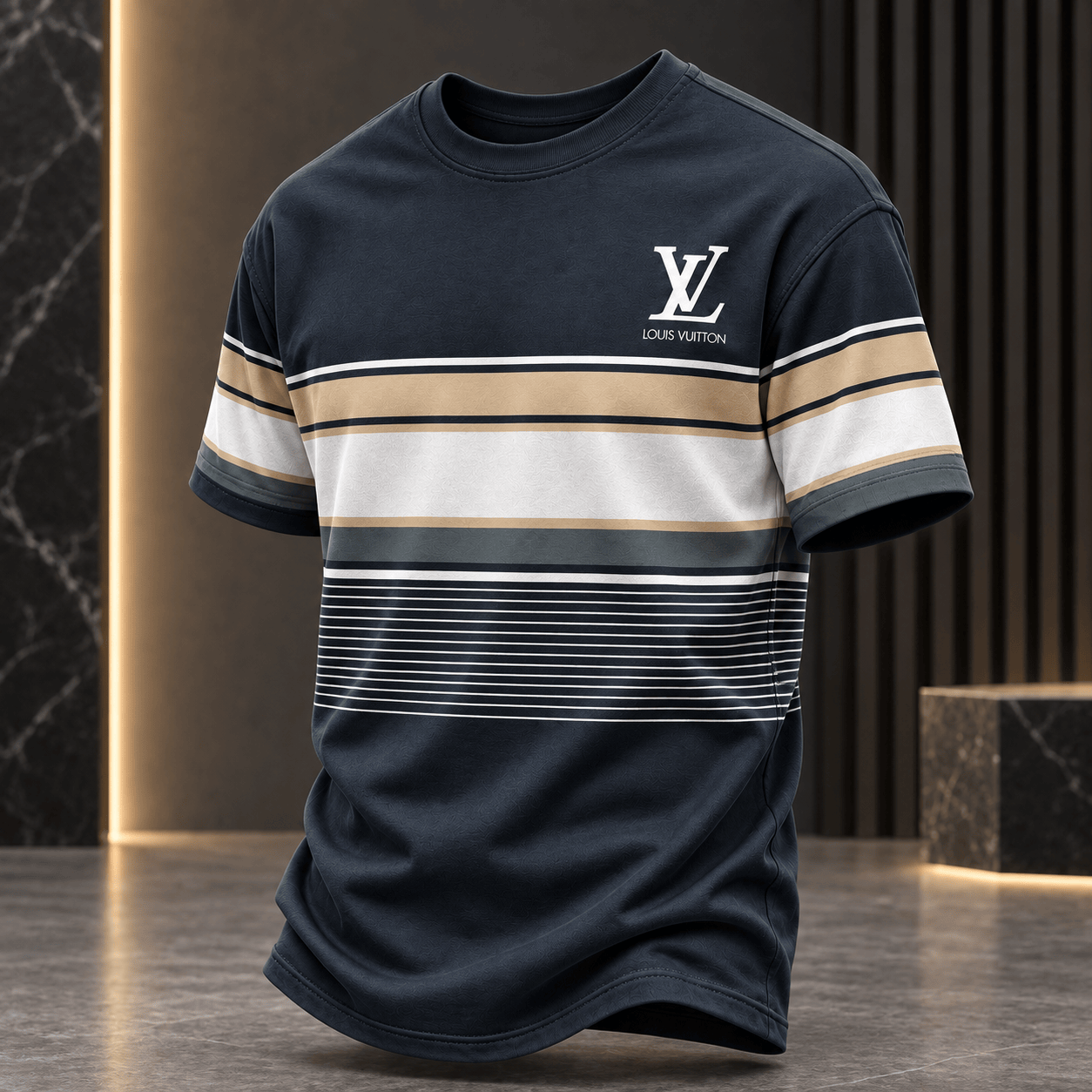 Louis Vuitton | Colorblock Stripe Logo T-Shirt Fall 2026 Collection