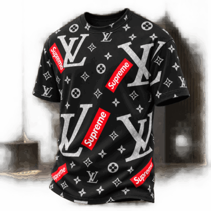 Louis Vuitton | Box Logo Monogram Print T-Shirt Fall 2026 Collection