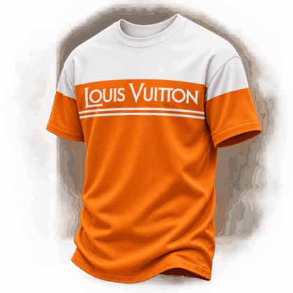 Louis Vuitton | Orange Colorblock Stripe T-Shirt Fall 2026 Collection