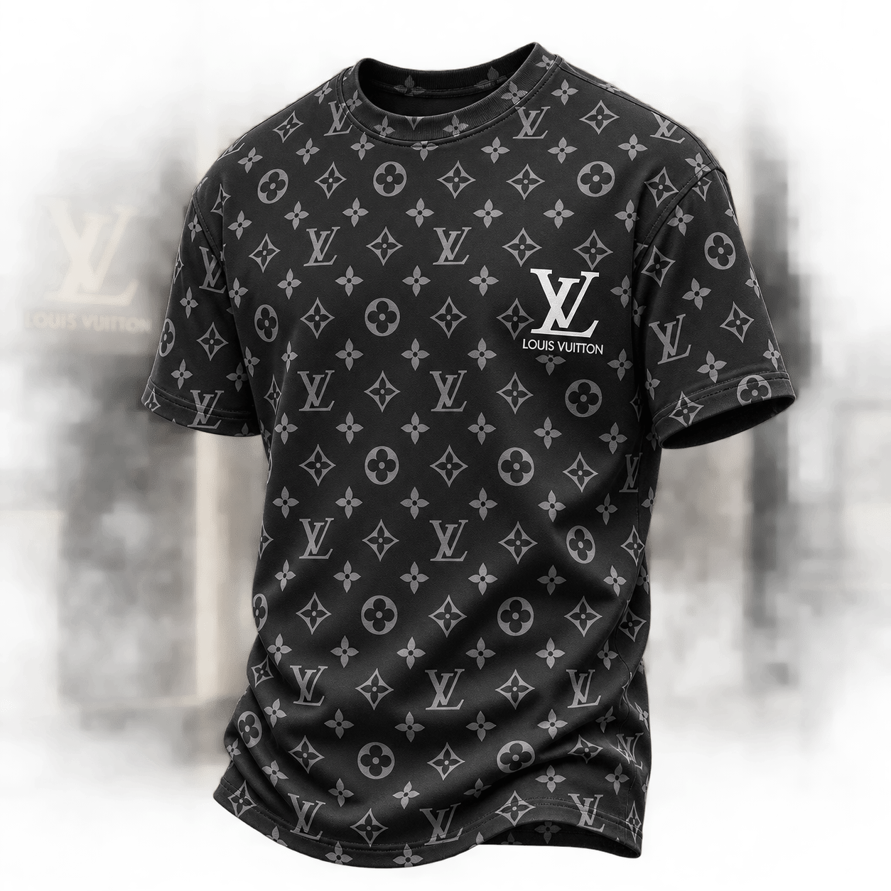 Louis Vuitton | Monochrome Monogram Print T-Shirt Fall 2026 Collection