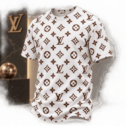 Louis Vuitton | Chocolate Monogram Print T-Shirt Fall 2026 Collection
