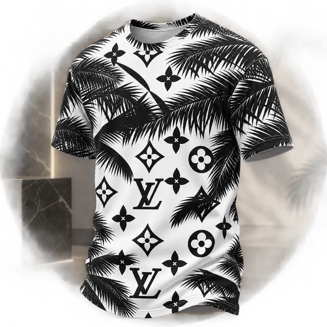 Louis Vuitton | Monogram Palm Print T-Shirt Winter 2026 Collection