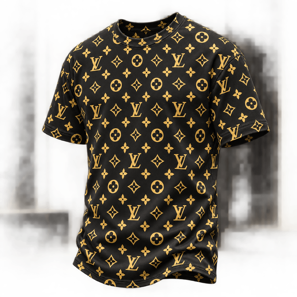 Louis Vuitton | Gold Monogram Print T-Shirt Winter 2026 Collection