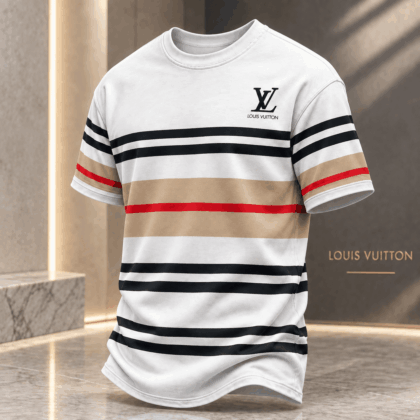 Louis Vuitton | Tricolor Horizontal Stripe T-Shirt Winter 2026 Collection