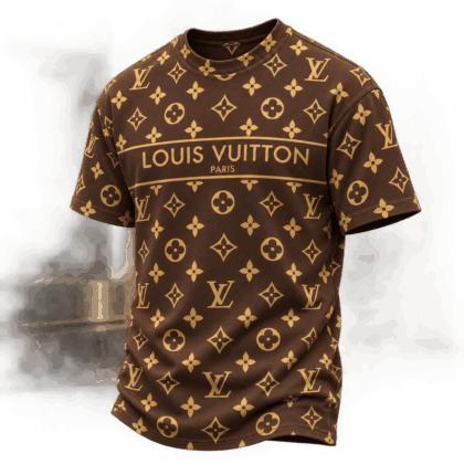 Louis Vuitton | Golden Monogram Stripe T-Shirt Winter 2026 Collection