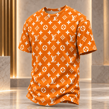 Louis Vuitton | Orange Monogram Print T-Shirt Fall 2026 Collection