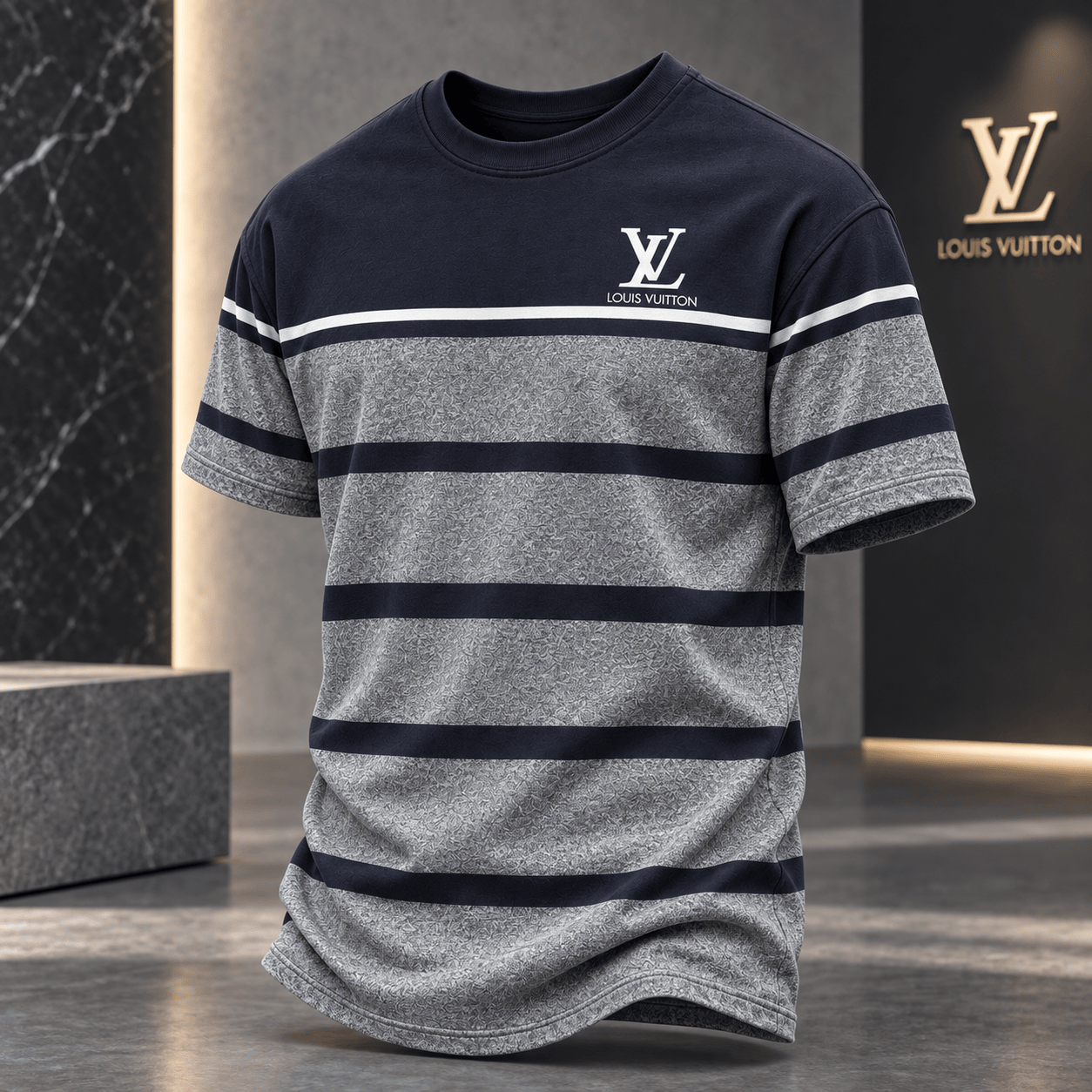 Louis Vuitton | Paisley Stripe Print T-Shirt Fall 2026 Collection