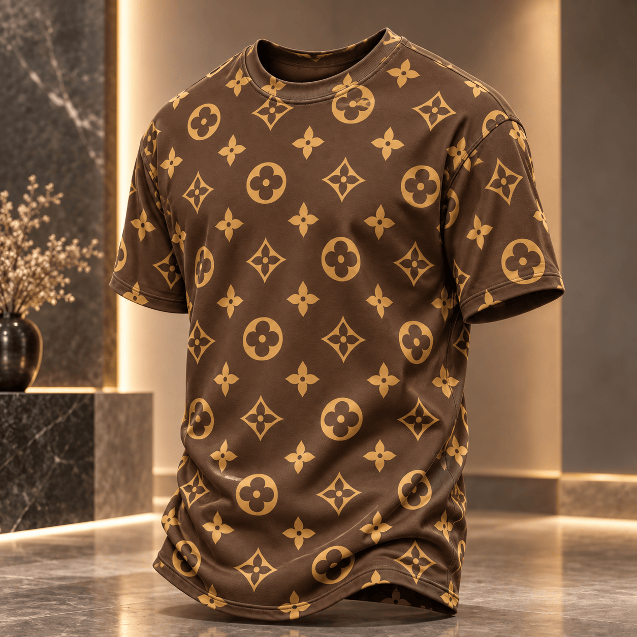 Louis Vuitton | Golden Monogram Print T-Shirt Fall 2026 Collection