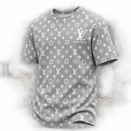 Louis Vuitton | Silver Allover Monogram T-Shirt Fall 2026 Collection