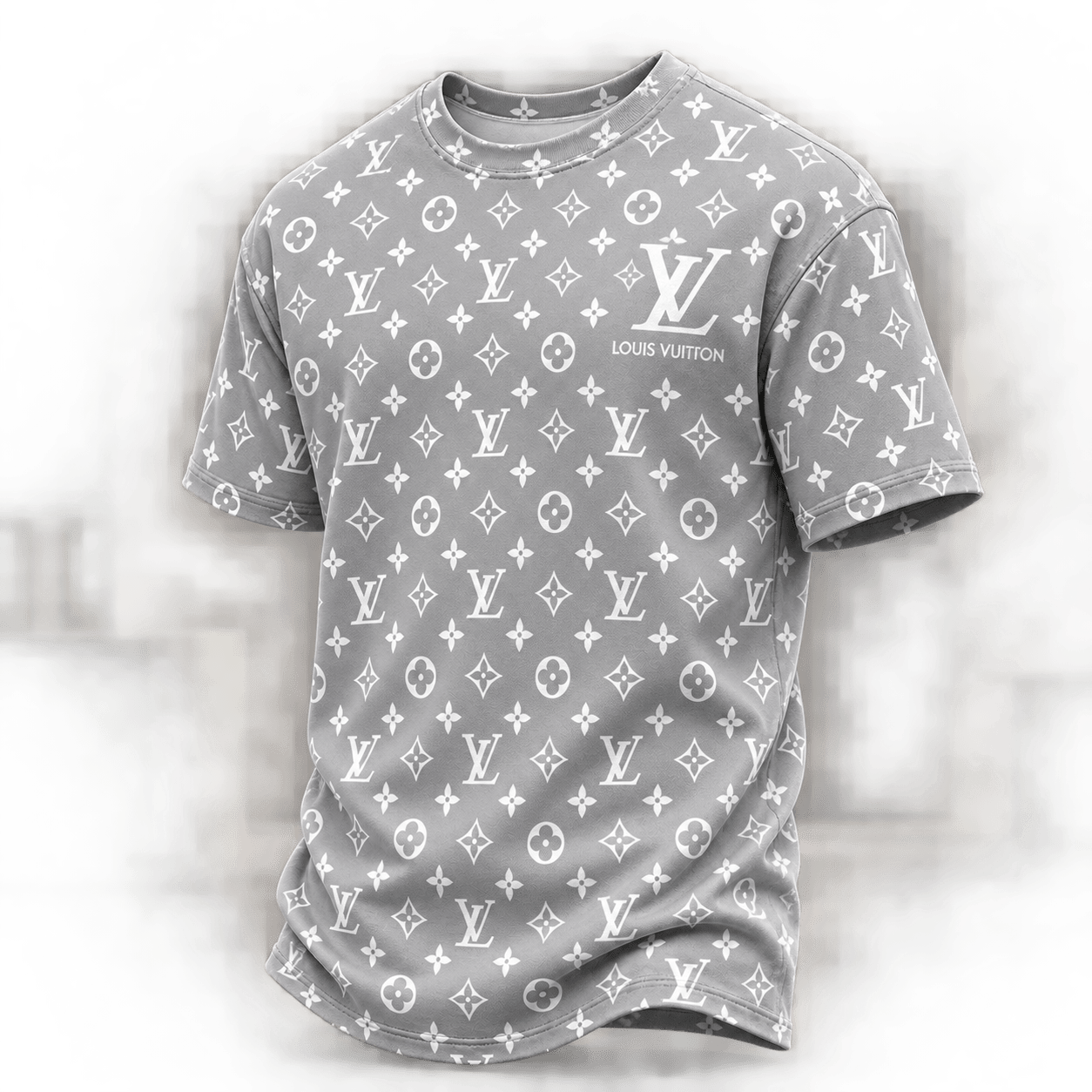 Louis Vuitton | Silver Allover Monogram T-Shirt Fall 2026 Collection