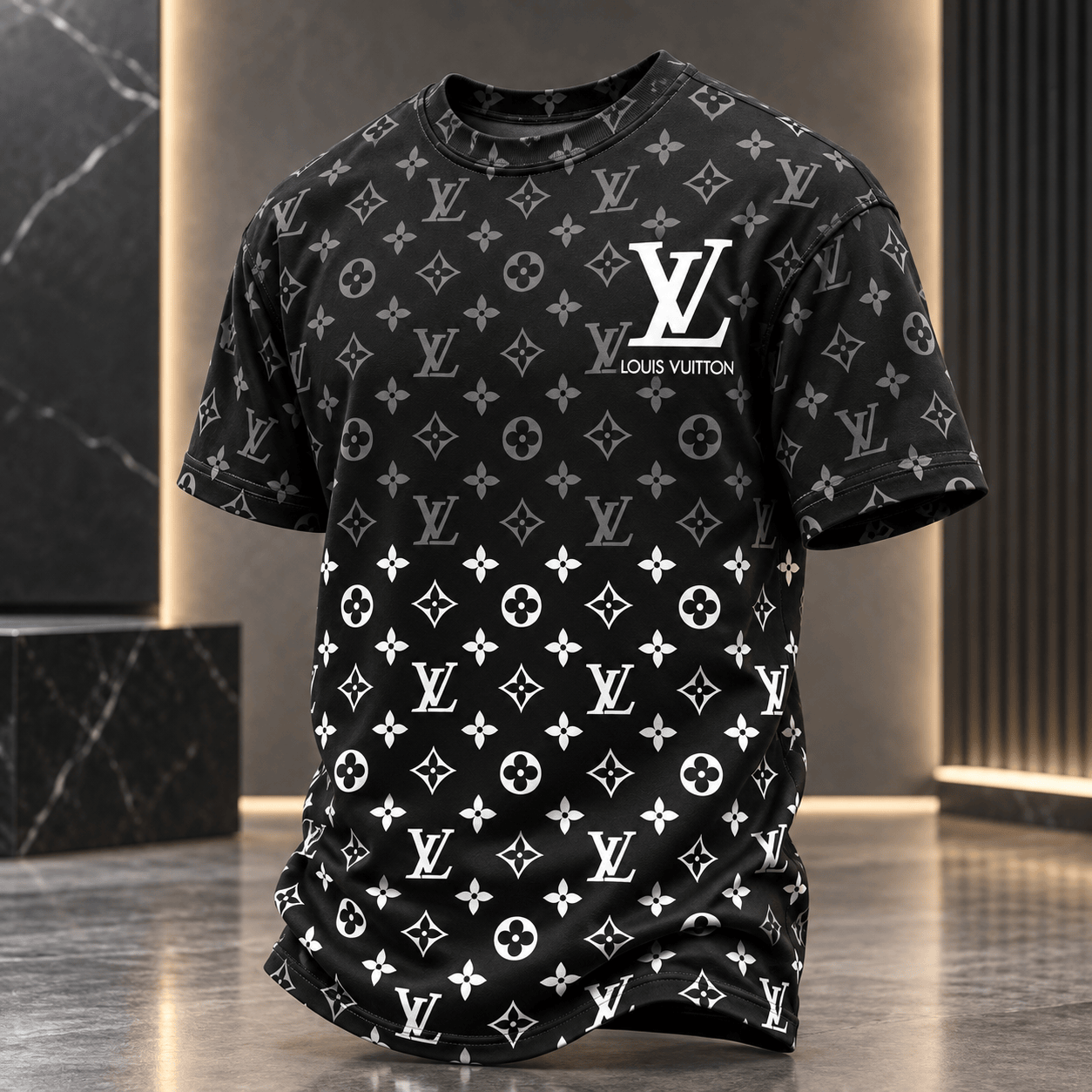 Louis Vuitton | Gradient Monogram Print T-Shirt Winter 2026 Collection