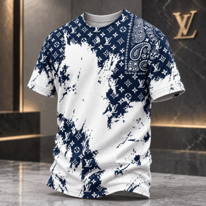 Louis Vuitton | Monogram Splatter Bandana Print T-Shirt Winter 2026 Collection