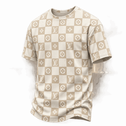 Louis Vuitton | Monogram Checkerboard Print T-Shirt Winter 2026 Collection