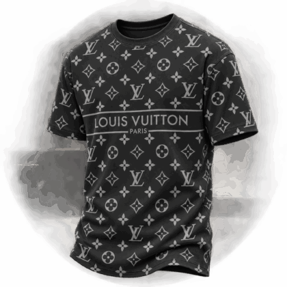 Louis Vuitton | Allover Monogram Logo Band T-Shirt Winter 2026 Collection