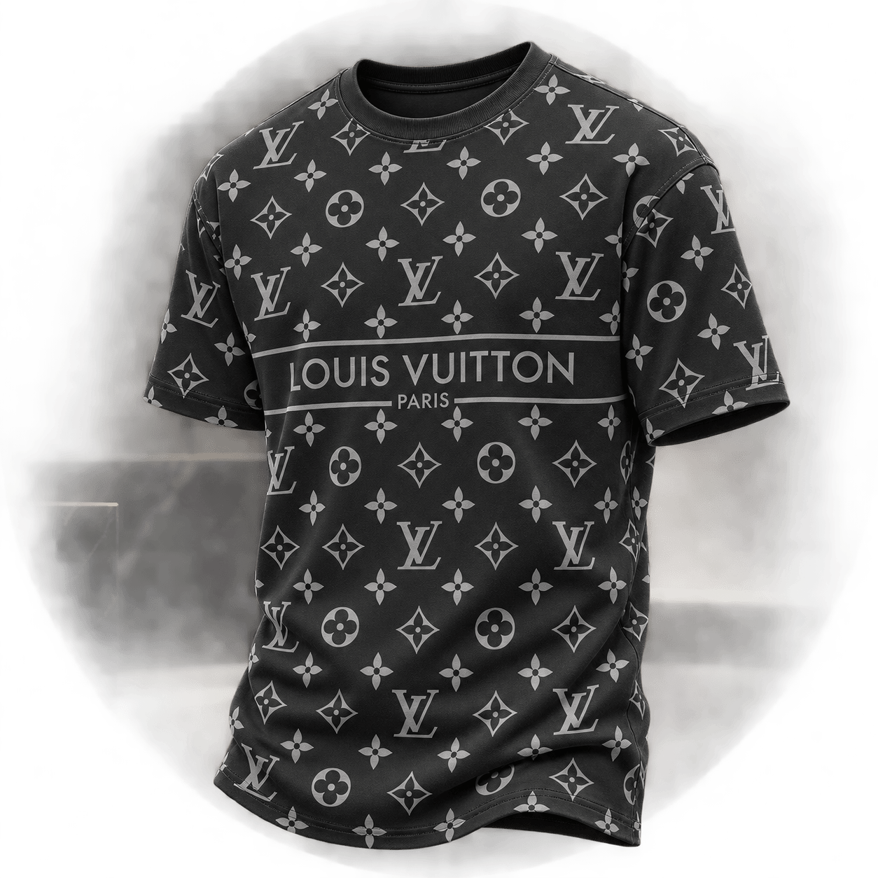 Louis Vuitton | Allover Monogram Logo Band T-Shirt Winter 2026 Collection