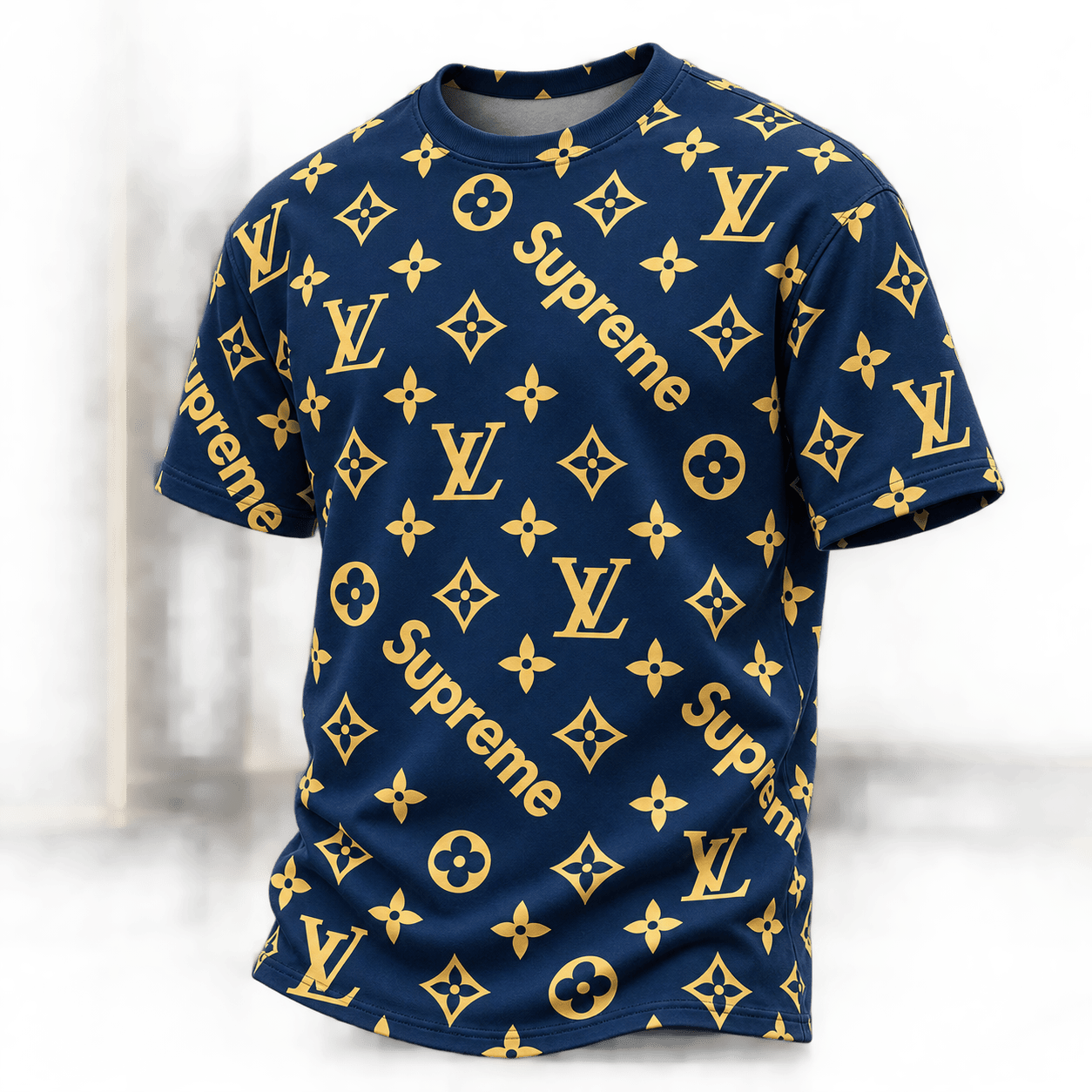Louis Vuitton | Gold Monogram Logo Print T-Shirt Fall 2026 Collection