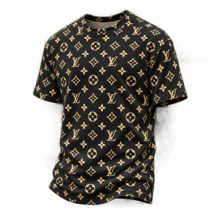 Louis Vuitton | Golden Monogram Print T-Shirt Winter 2026 Collection