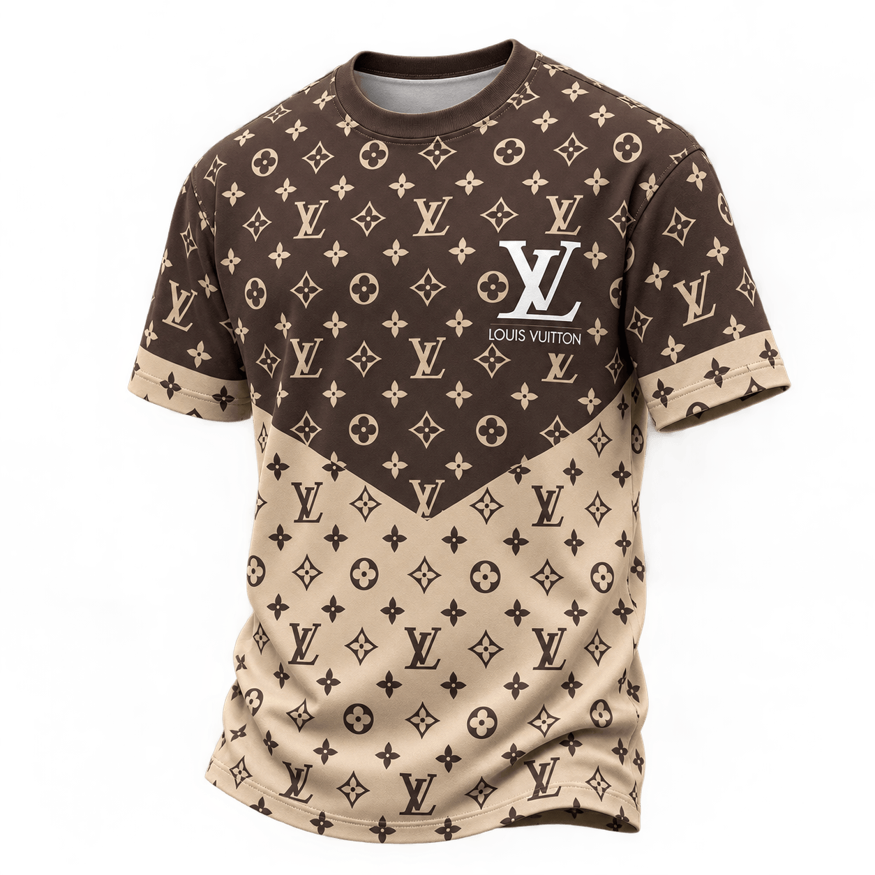 Louis Vuitton | Two-Tone Monogram Chevron T-Shirt Fall 2026 Collection