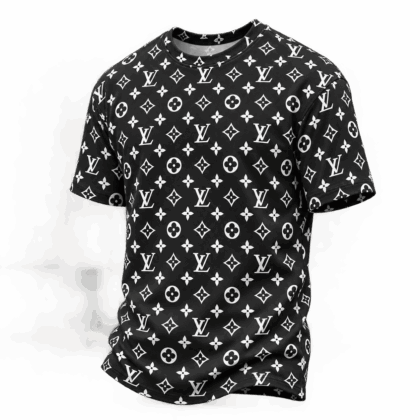 Louis Vuitton | Black White Monogram Print T-Shirt Winter 2026 Collection