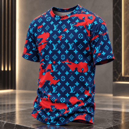 Louis Vuitton | Neon Monogram Paint Splatter T-Shirt Winter 2026 Collection