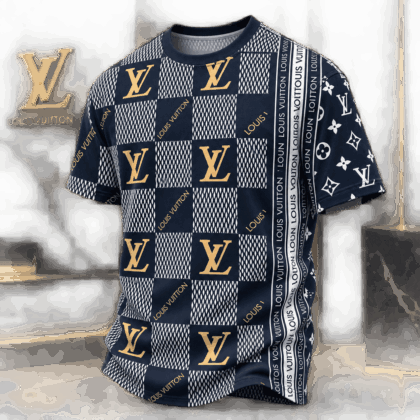 Louis Vuitton | Monogram Checkerboard Print T-Shirt Winter 2026 Collection