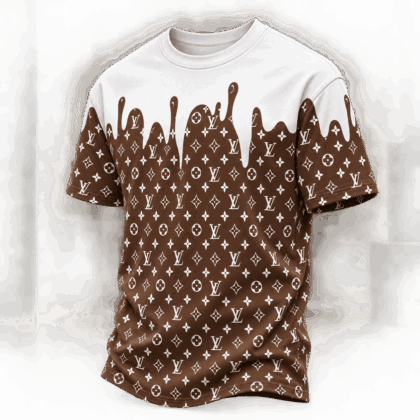 Louis Vuitton | Chocolate Monogram Drip T-Shirt Winter 2026 Collection