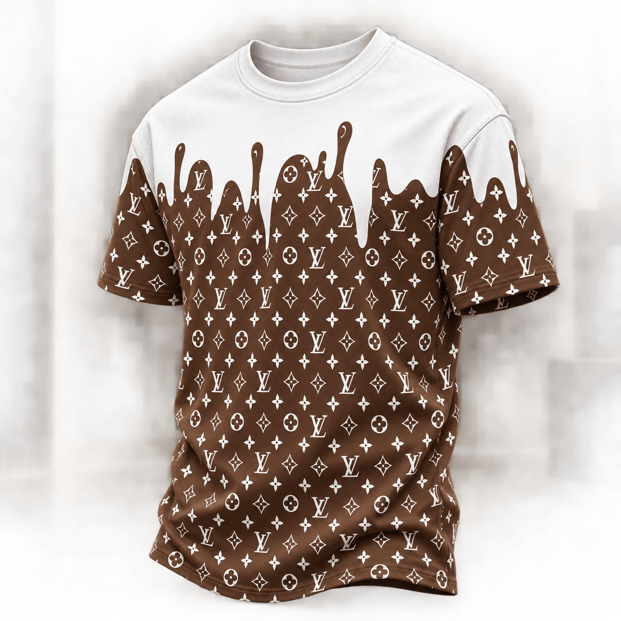 Louis Vuitton | Chocolate Monogram Drip T-Shirt Winter 2026 Collection