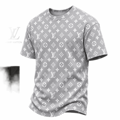 Louis Vuitton | Grey Monogram Print T-Shirt Winter 2026 Collection