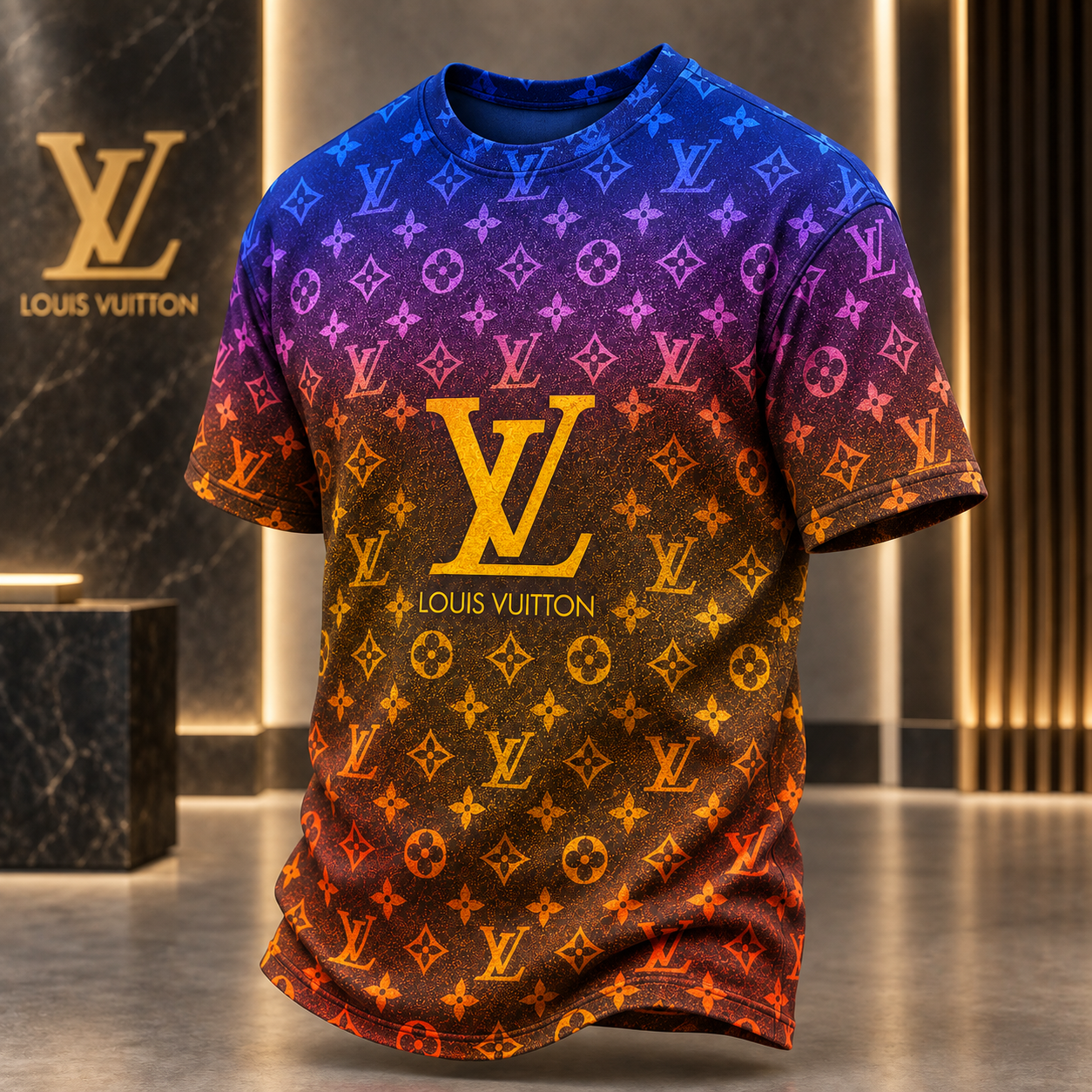 Louis Vuitton | Sunset Gradient Monogram T-Shirt Winter 2026 Collection