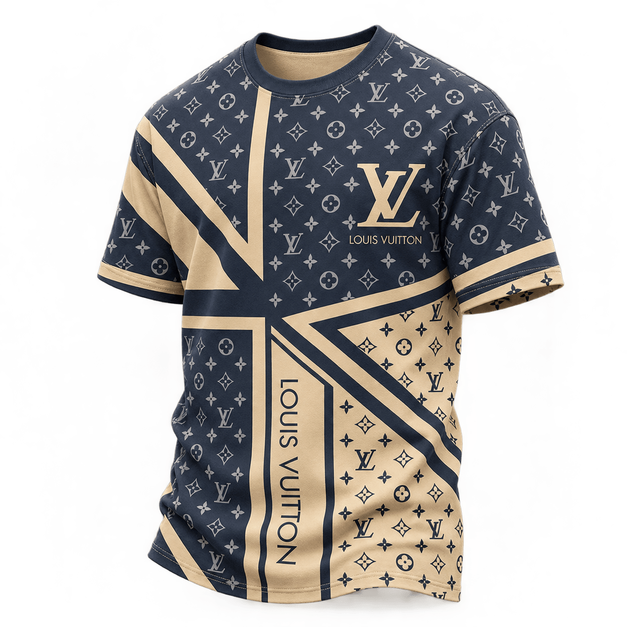 Louis Vuitton | Monogram Geometric Panel T-Shirt Winter 2026 Collection