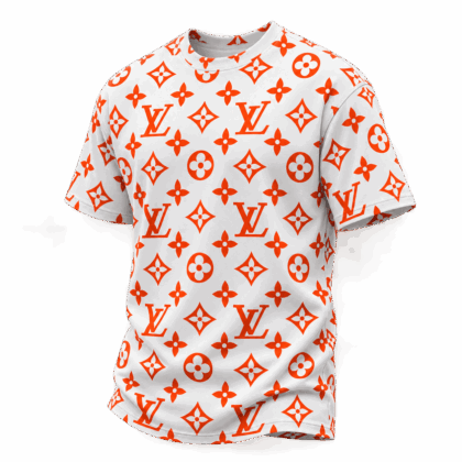Louis Vuitton | Orange Monogram Print T-Shirt Winter 2026 Collection