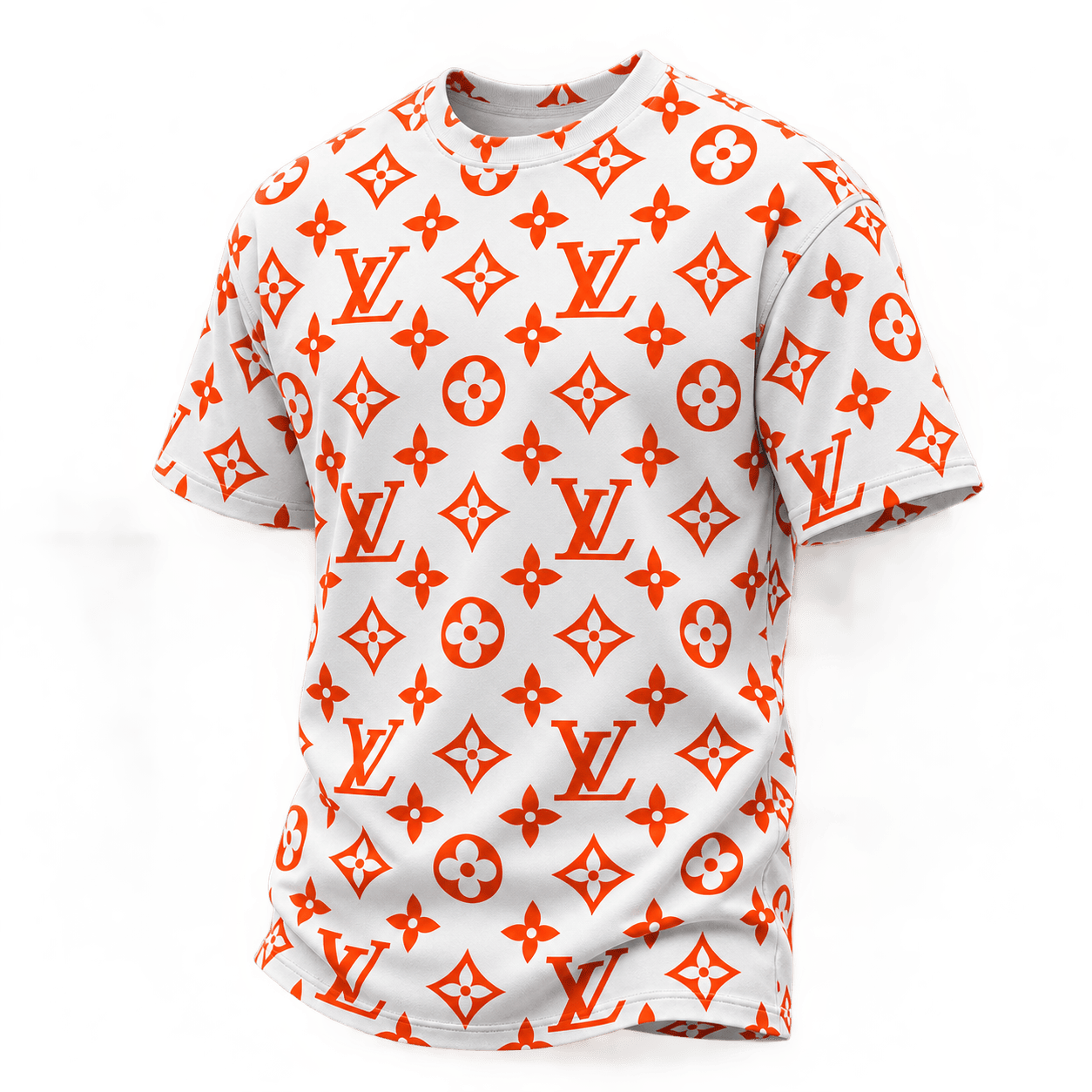 Louis Vuitton | Orange Monogram Print T-Shirt Winter 2026 Collection