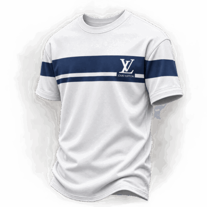 Louis Vuitton | Navy Signature Chest Stripe T-Shirt Fall 2026 Collection