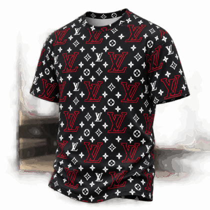 Louis Vuitton | Red Outline Monogram T-Shirt Fall 2026 Collection