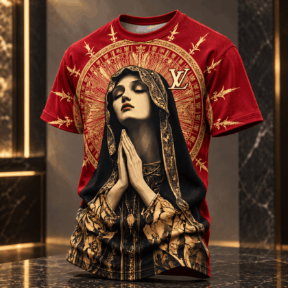Louis Vuitton | Sacred Madonna Halo Print T-Shirt Winter 2026 Collection